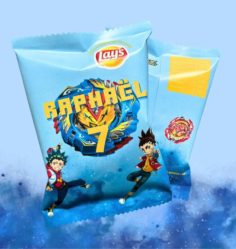 Personalized crisps packet