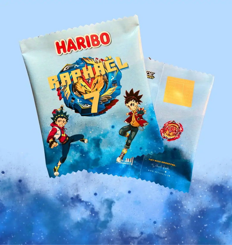 Sachet dragibus haribo personnalisé toupie 06, Sachet dragibus haribo personnalisé toupie 13, Sachet dragibus haribo personnalisé toupie 83, Sachet dragibus haribo personnalisé toupie France, DFEvents