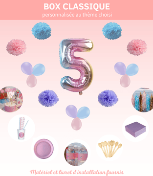 Box décoration personnalisée anniversaire licorne Saint Laurent du Var, Nice, Cagnes sur Mer, Villeneuve, Vence, Antibes, Biot, Saint Jeannet, La Gaude, Colomars, La Colle sur Loup, Alpes Maritimes, Var, PACA, France