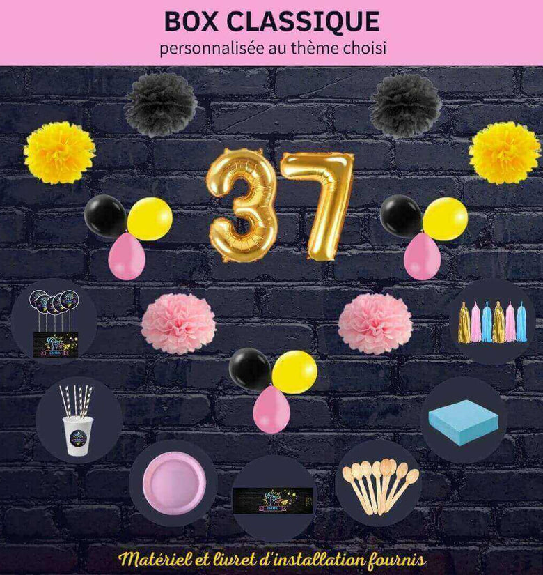 Box décoration personnalisée anniversaire karaoké