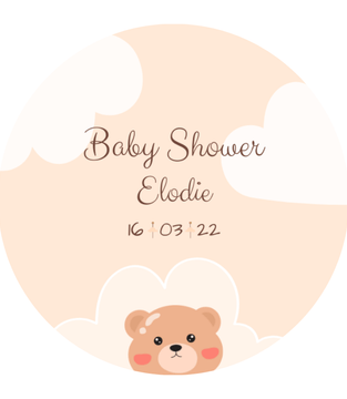 Box décoration personnalisée baby shower ourson brun 06, Box décoration personnalisée baby shower ourson brun 83, Box décoration personnalisée baby shower ourson brun France, DF Events