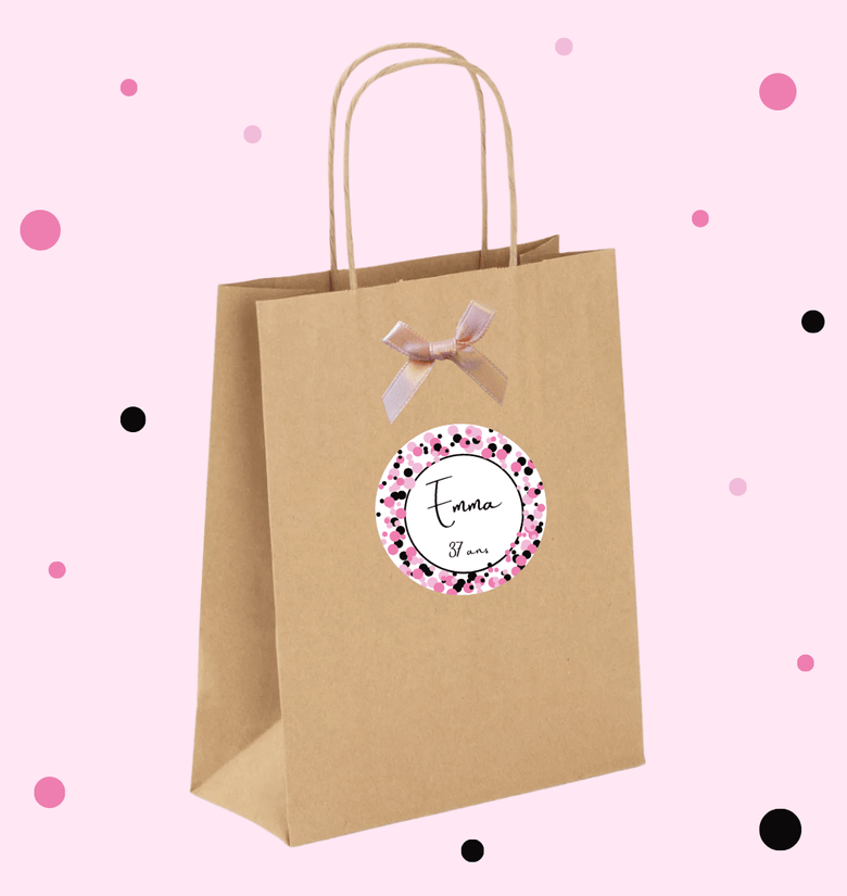 Sac cadeau anniversaire shop personnalisé